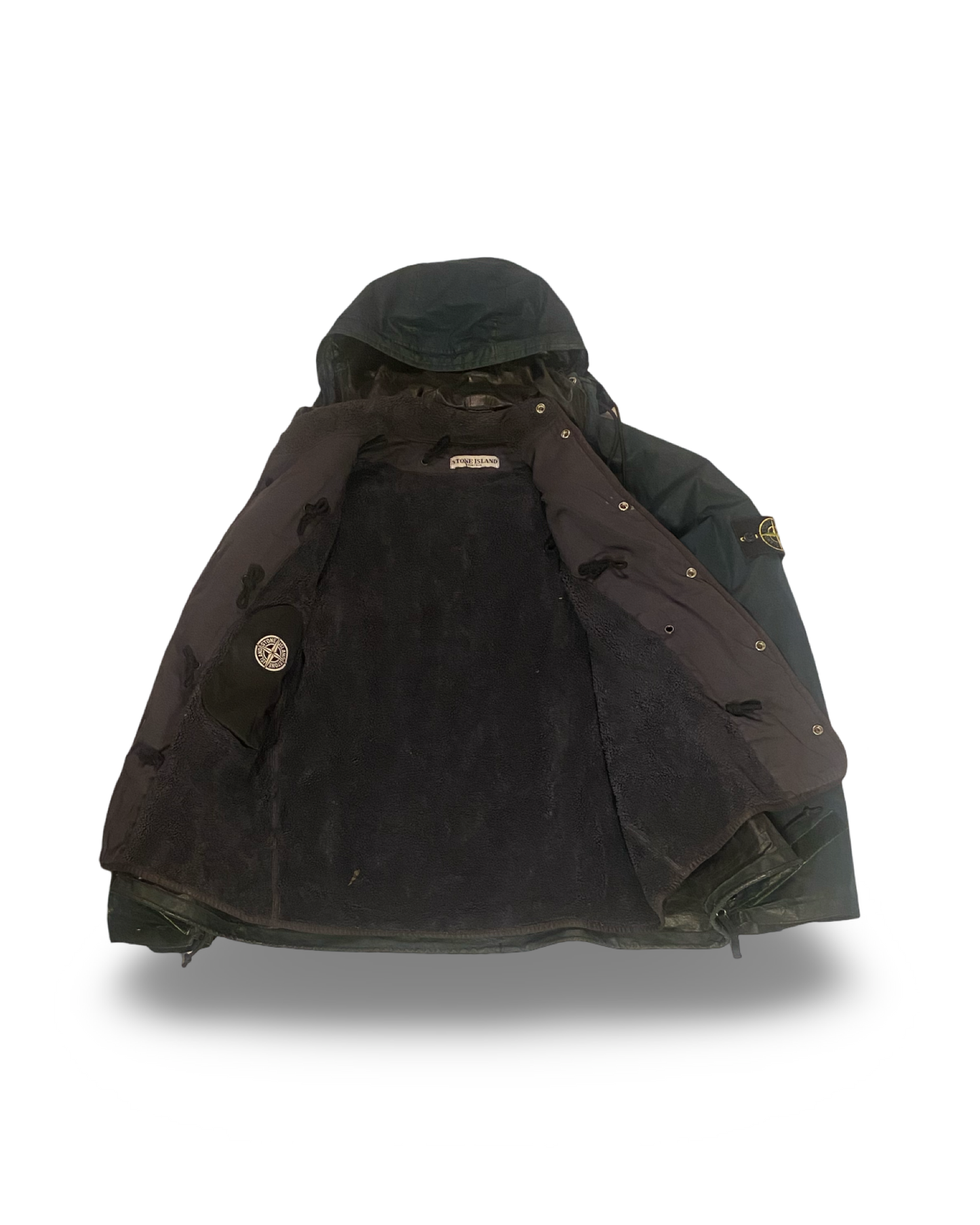 Z-Vintage Stone Island Dual Layer Polyurethane Fleece Lined Jacket (M)