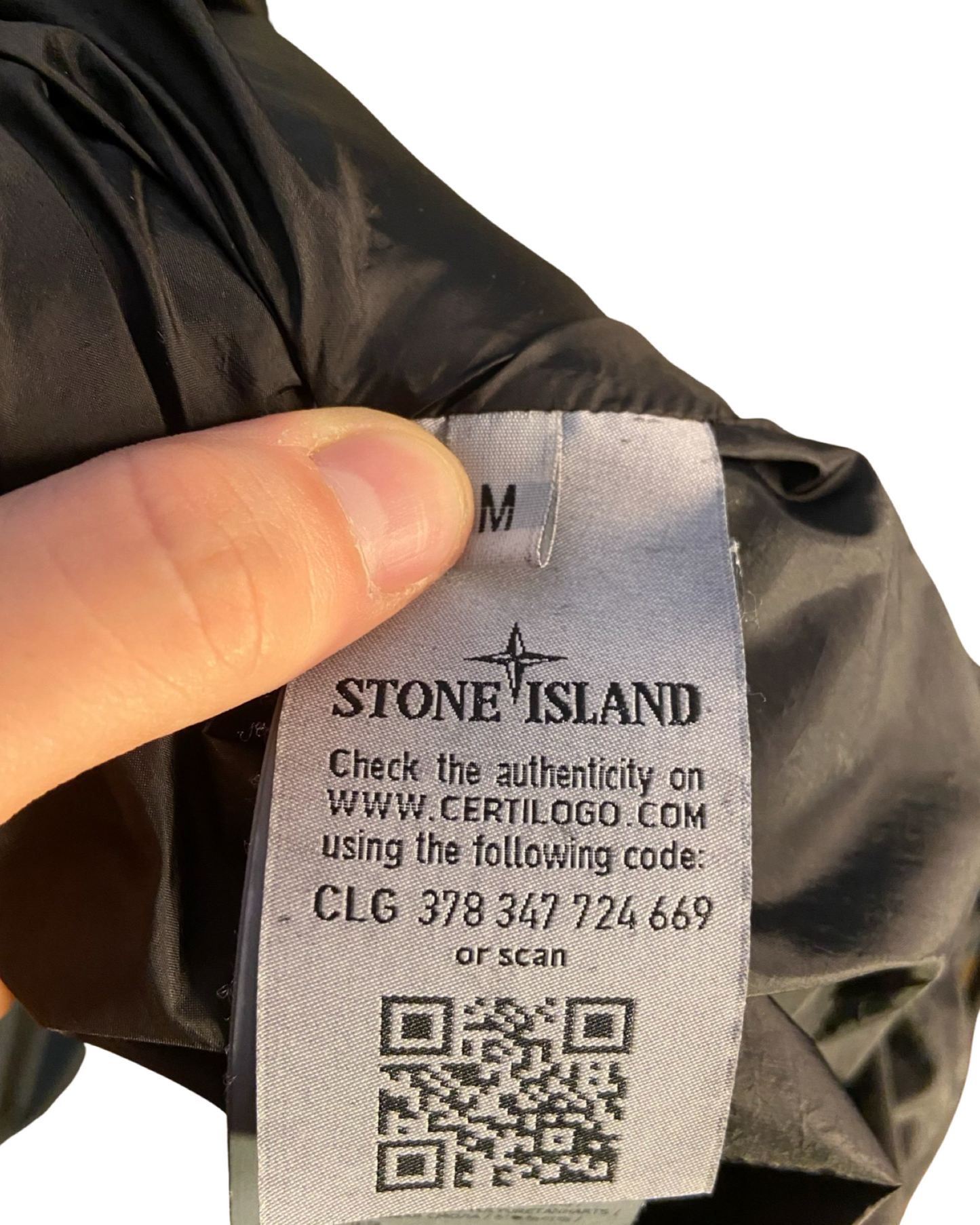 Z-Stone Island Crinkle Reps Down Jacket (M)