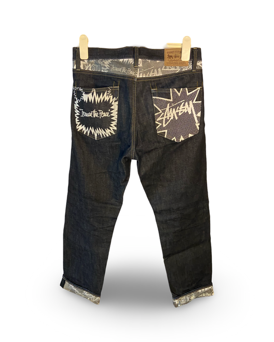 Stussy Cartoon Print Jeans (30W)