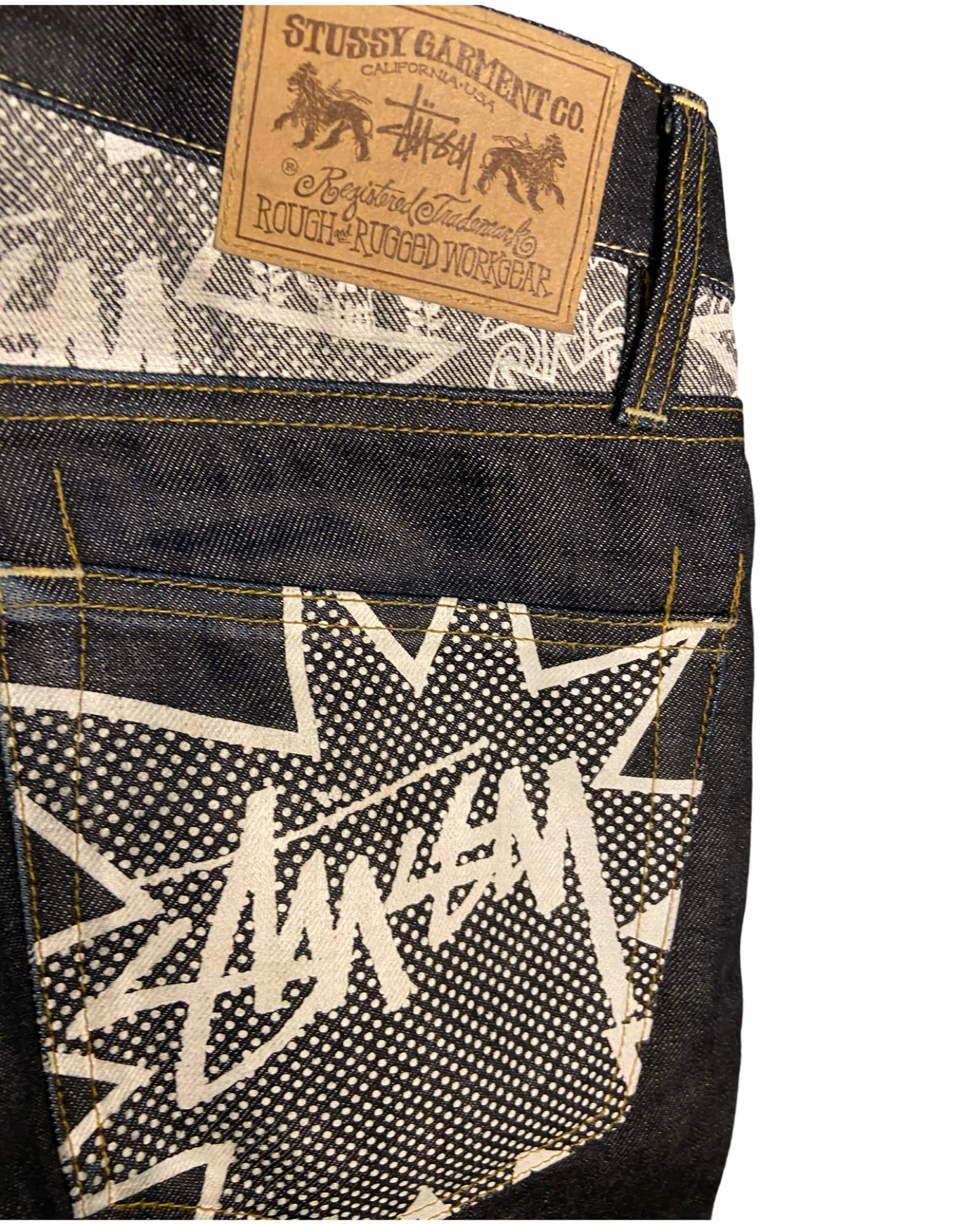 Stussy Cartoon Print Jeans (30W)